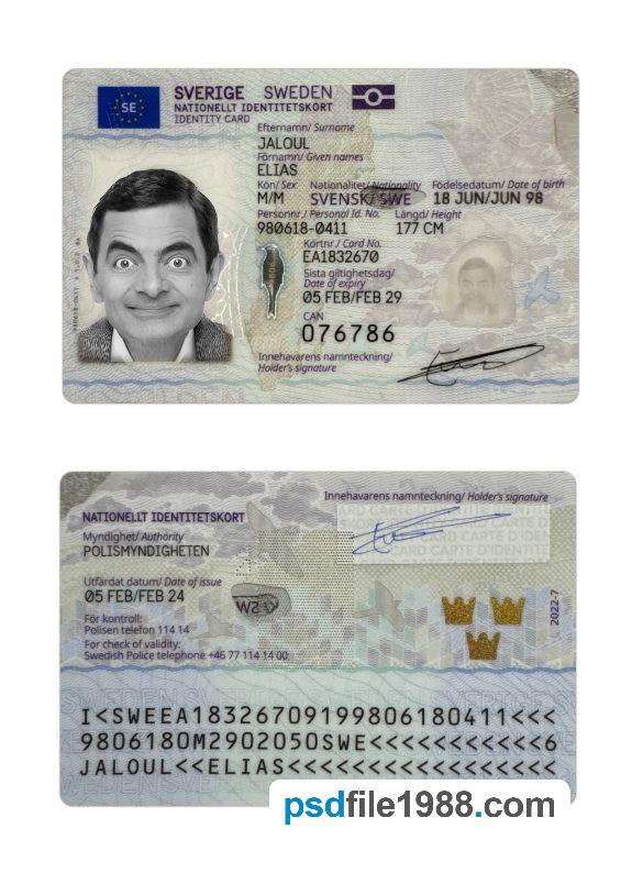 Sweden ID Card 2024-Present